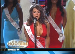 Illustration for article titled Real Boobs, Fake Boobs, & Crooked Boobs: The Hooters International Swimsuit Pageant